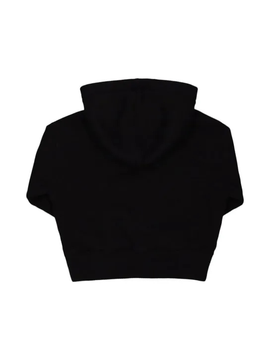 Palm Angels   Bear print cotton hoodie sweatshirt 