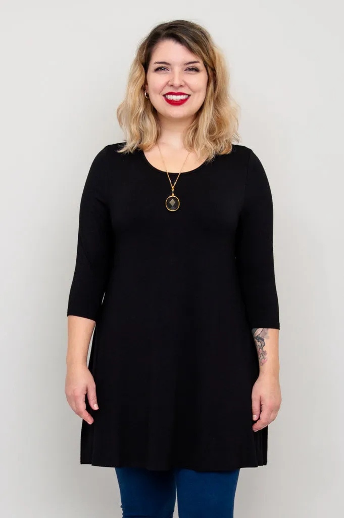 Perfect Tunic, Black, Bamboo