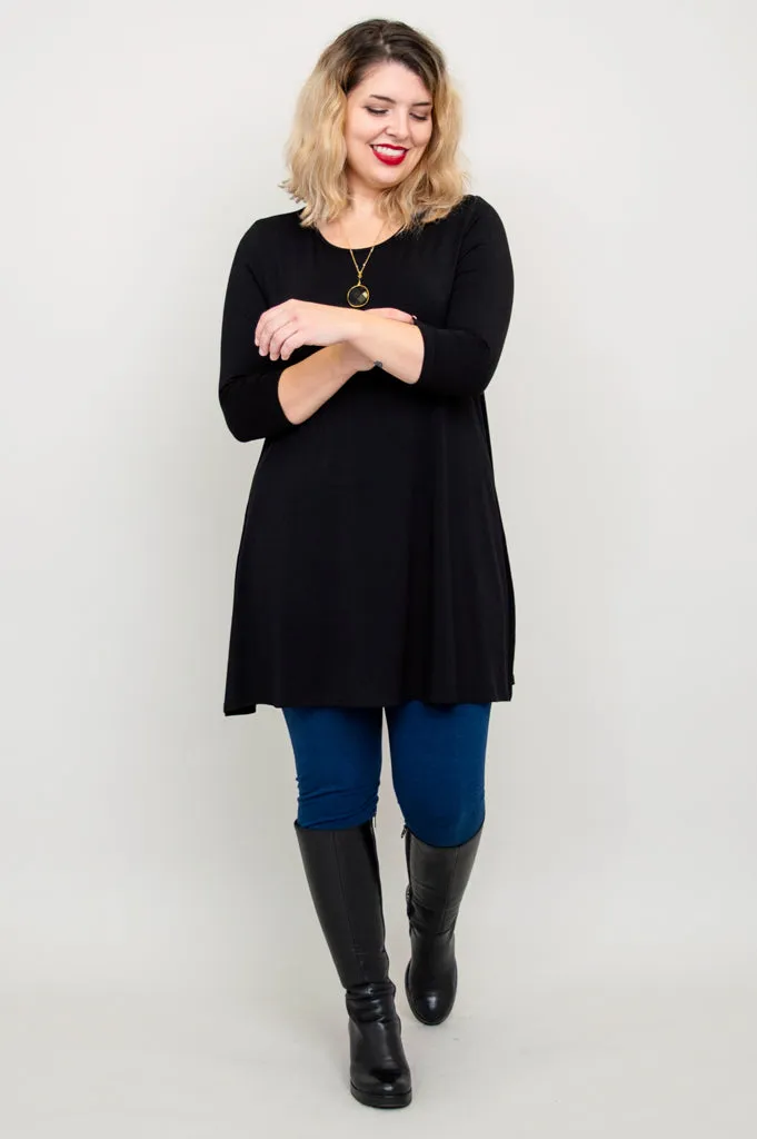 Perfect Tunic, Black, Bamboo