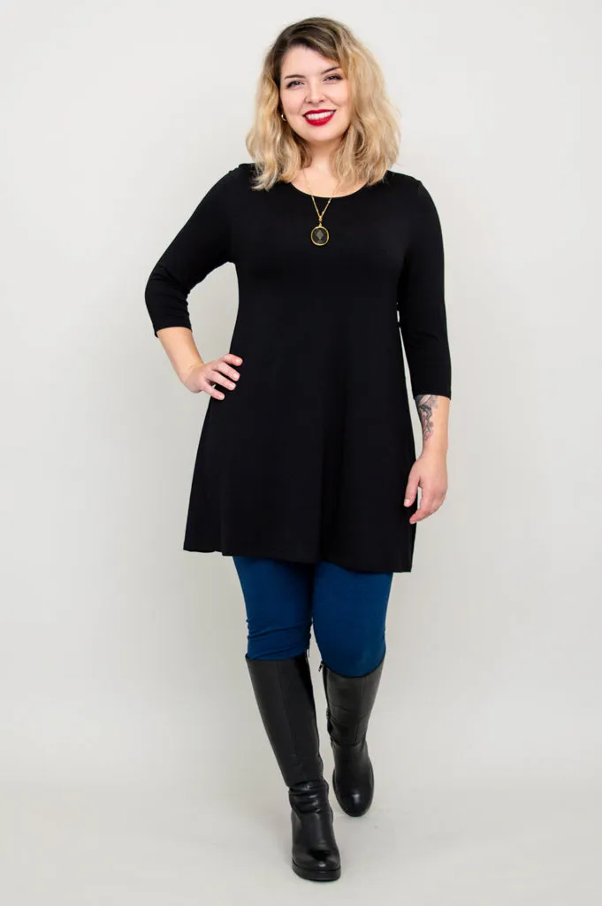 Perfect Tunic, Black, Bamboo