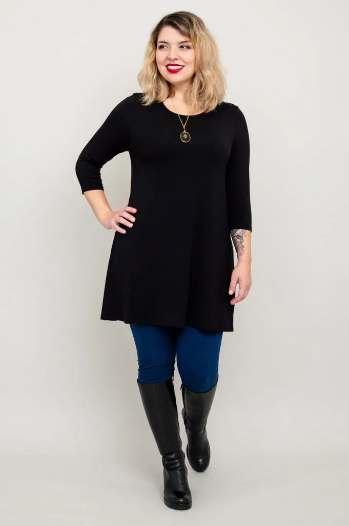Perfect Tunic, Black, Bamboo