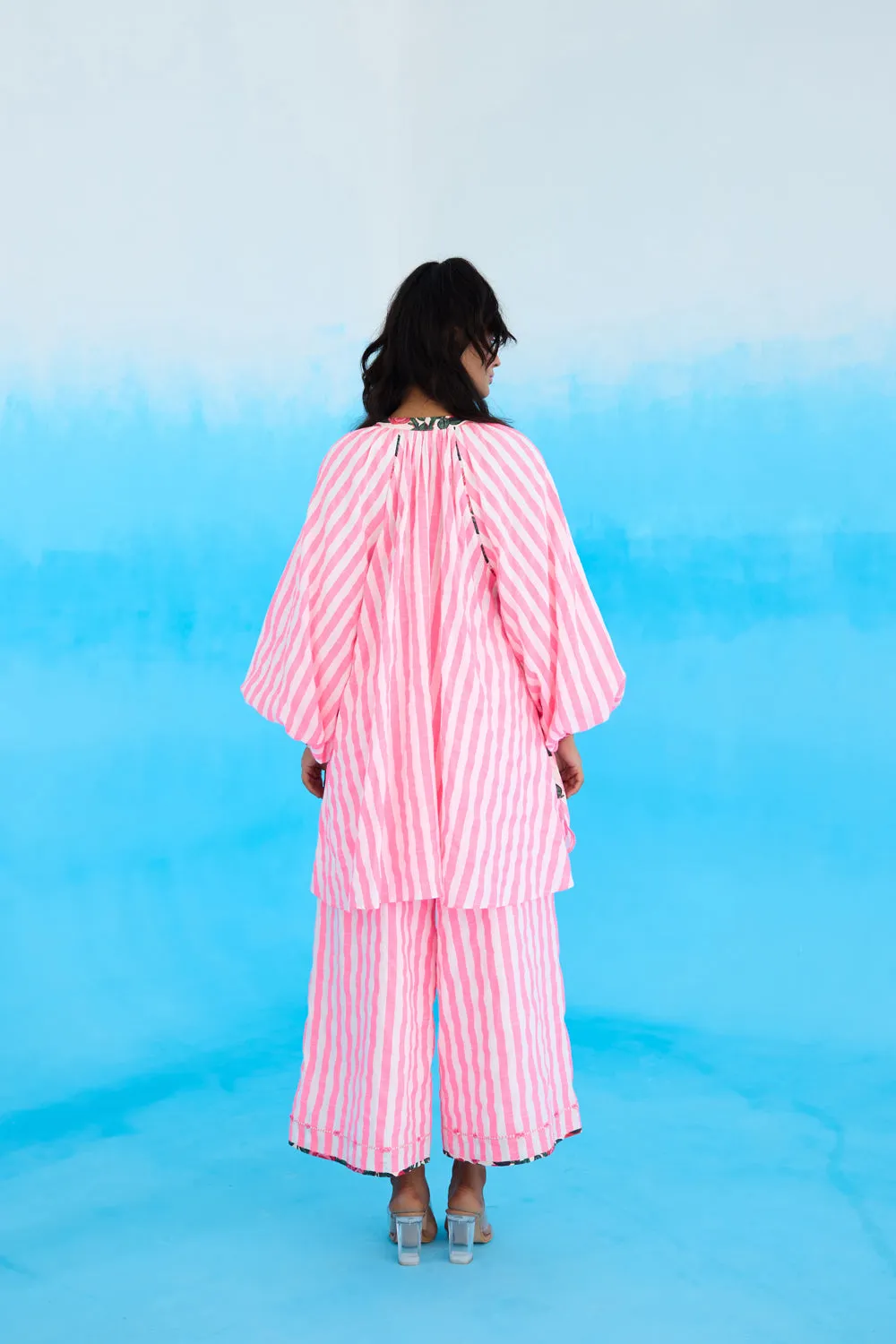 Pink Candy Stripes Raglan Shirt