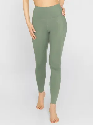 Power High-waist Leggings Army Green