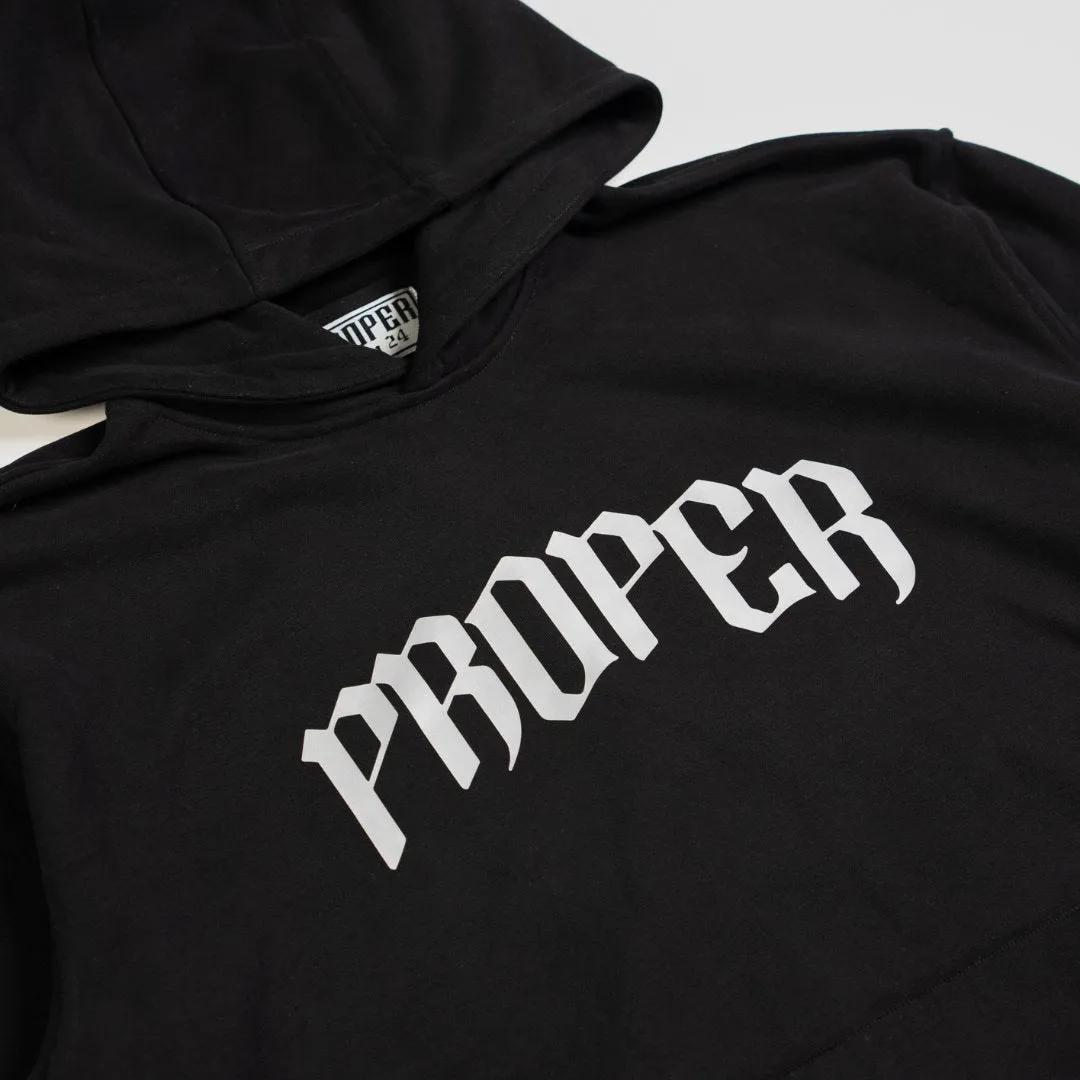 PROPER REFLECTIVE HOODIE BLACK