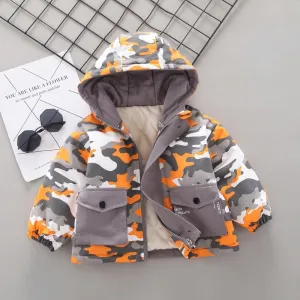 "Bo" Hooded Camo Children's Coat
