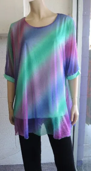 RAINBOW KAFTAN TOP