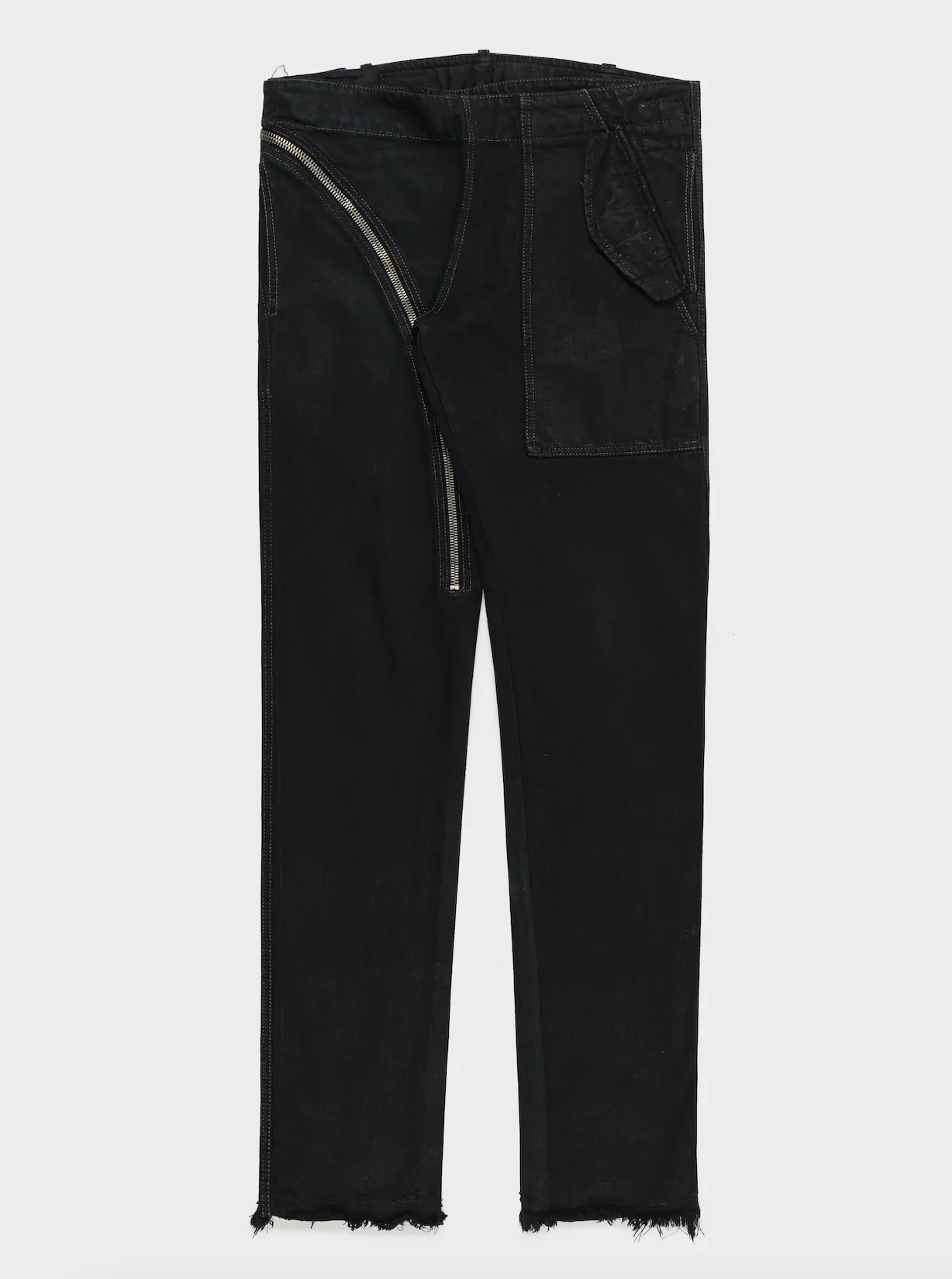 Raw Hem Aircut Trousers