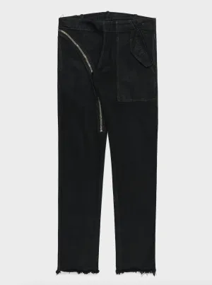 Raw Hem Aircut Trousers