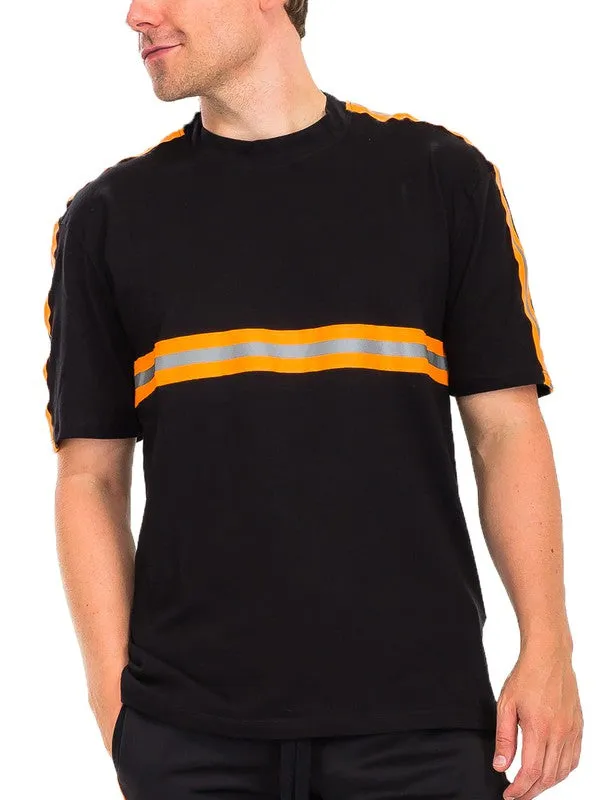 Reflective Stripe Tee in multiple colors