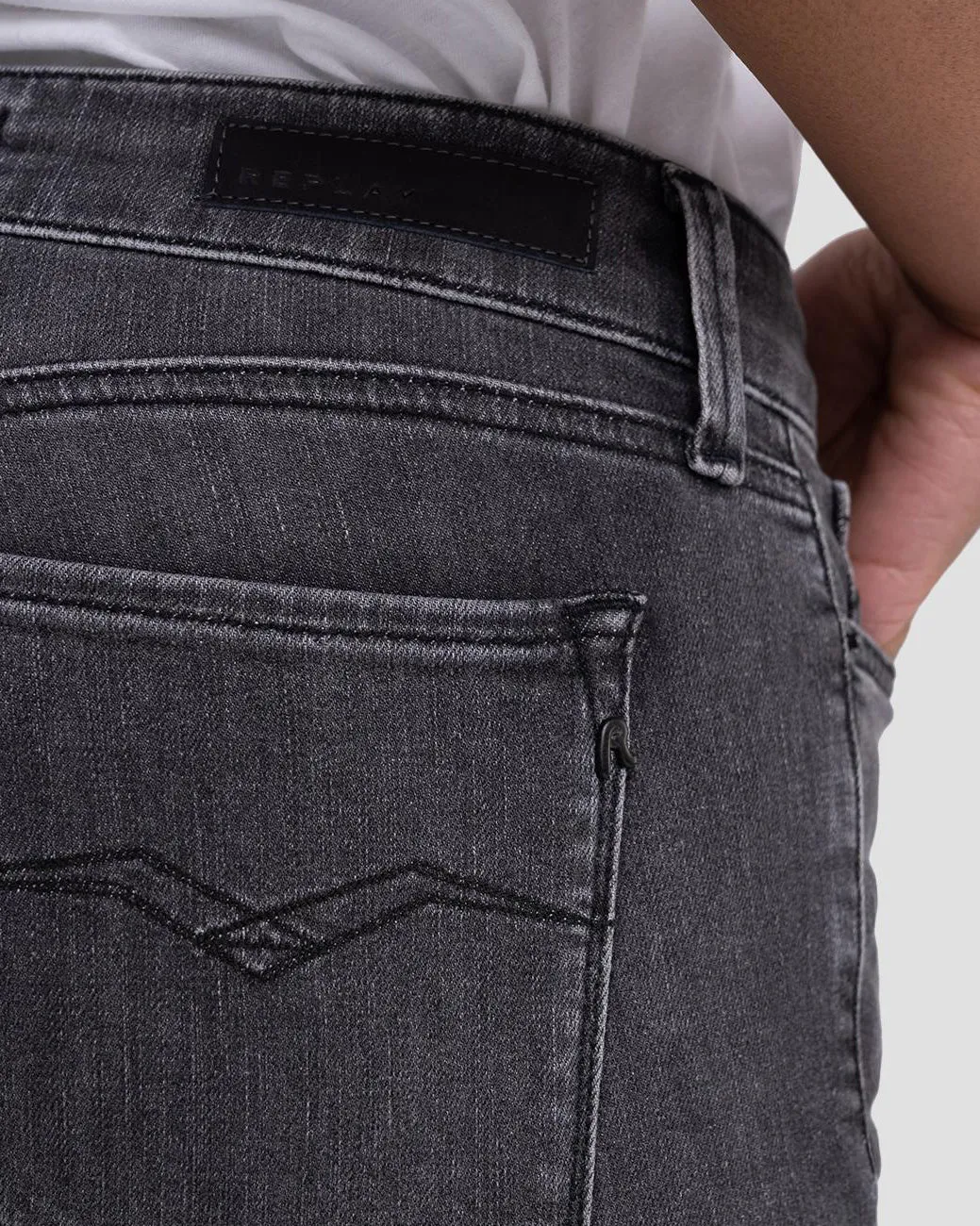Replay Womens New Luz Skinny Fit Jeans - Medium Grey