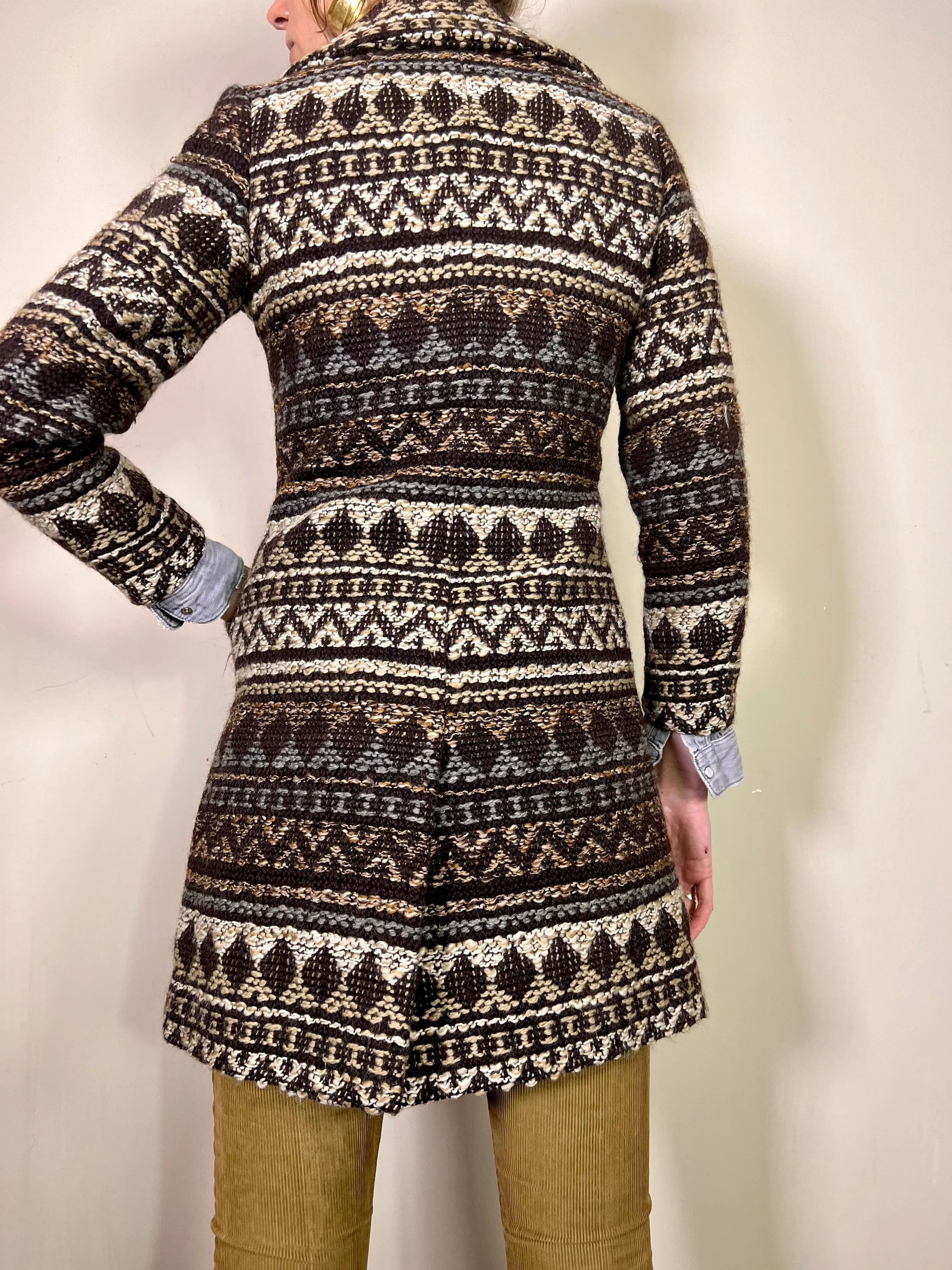 Romeo, double breasted woven vintage coat