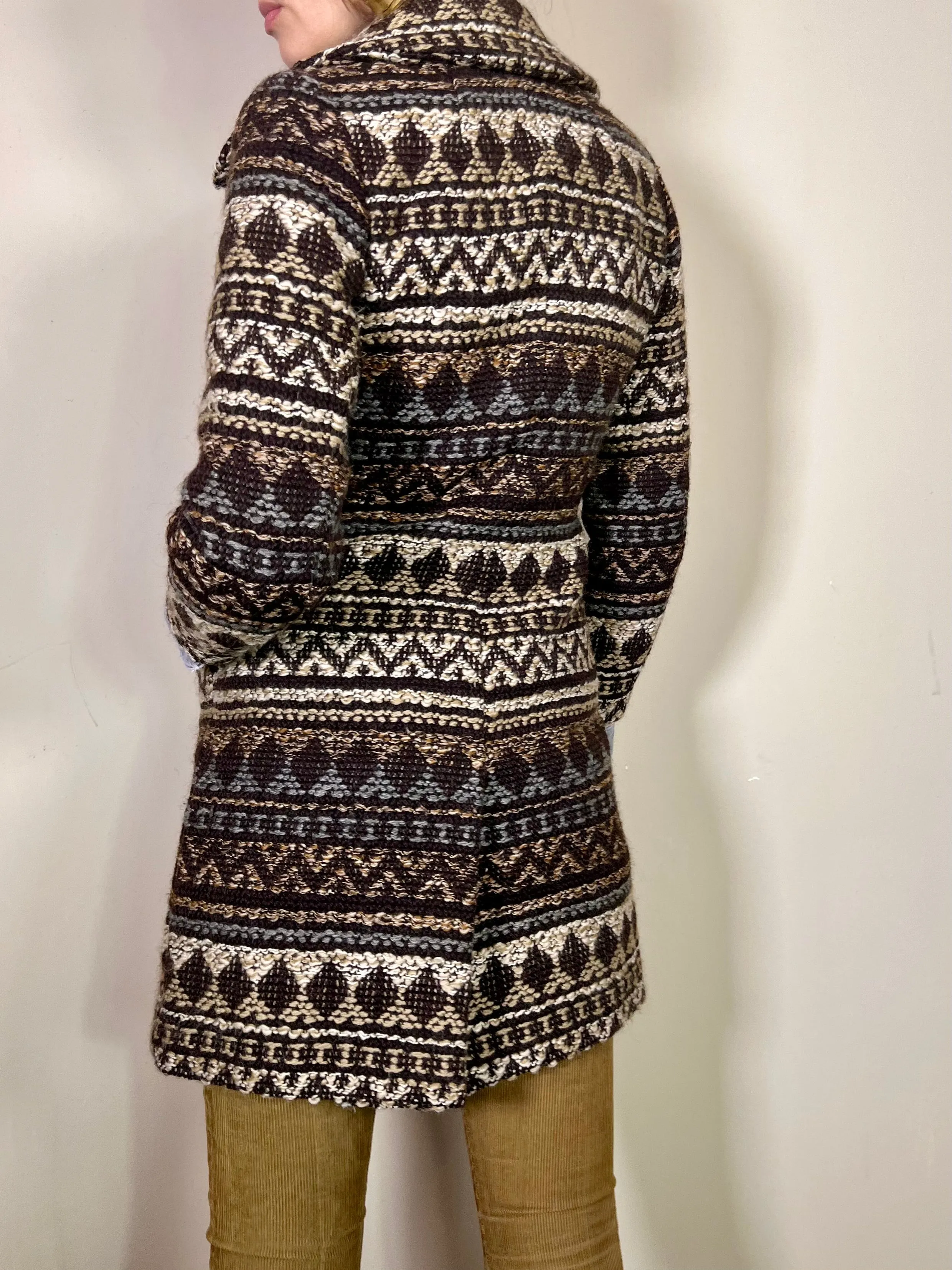 Romeo, double breasted woven vintage coat