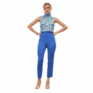 SATEEN - High Waist Pleated Pants