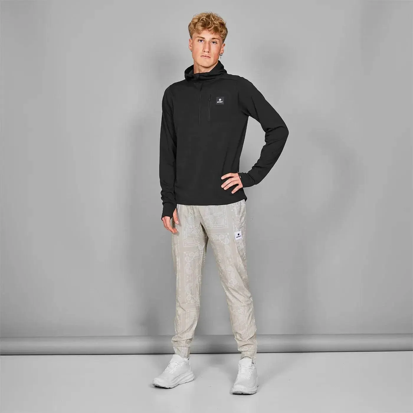 Saysky | Pace Half Zip Hoodie | Heren | Black
