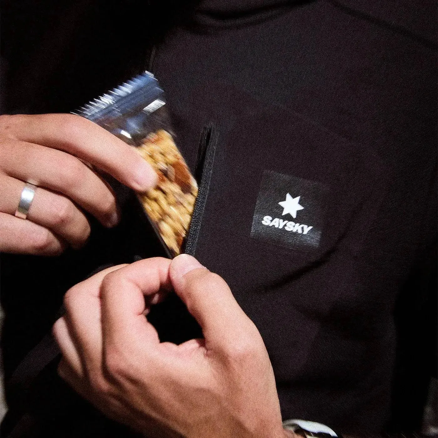 Saysky | Pace Half Zip Hoodie | Heren | Black