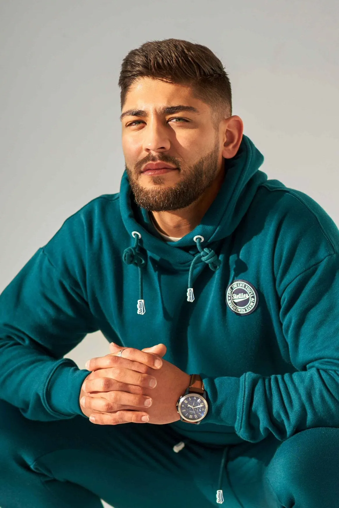 Sea Storm Baggy Fleece Hoodie