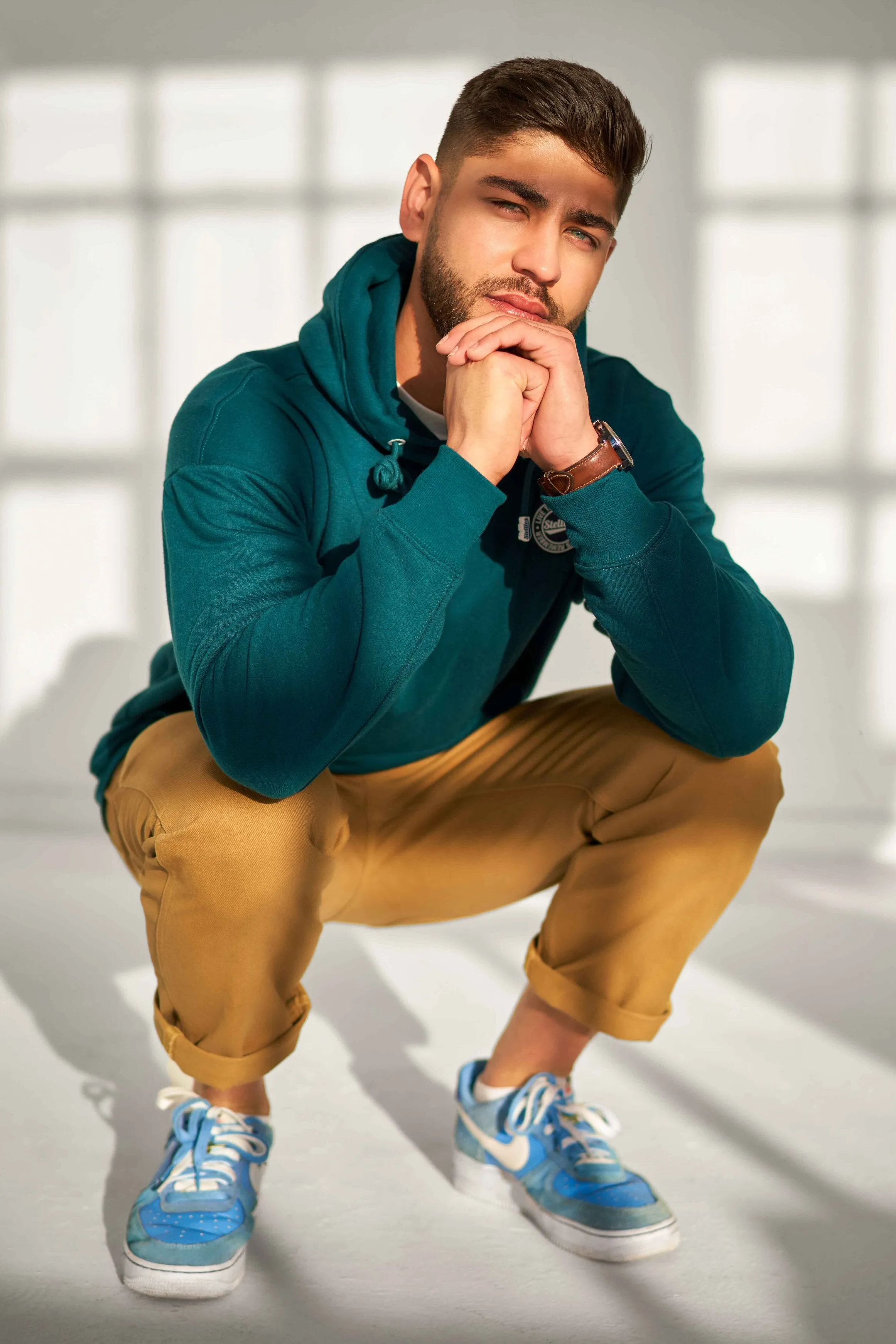 Sea Storm Baggy Fleece Hoodie