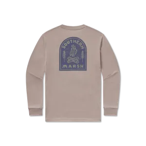 Seawash™ Tee - Campfire Badge - Long Sleeve