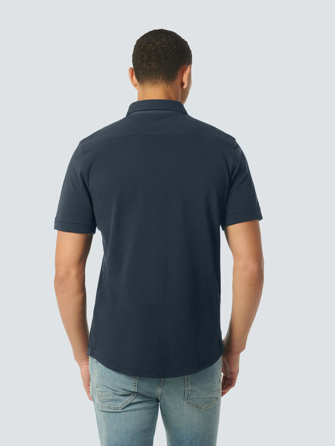 Shirt Short Sleeve Jersey Solid Pique | Night