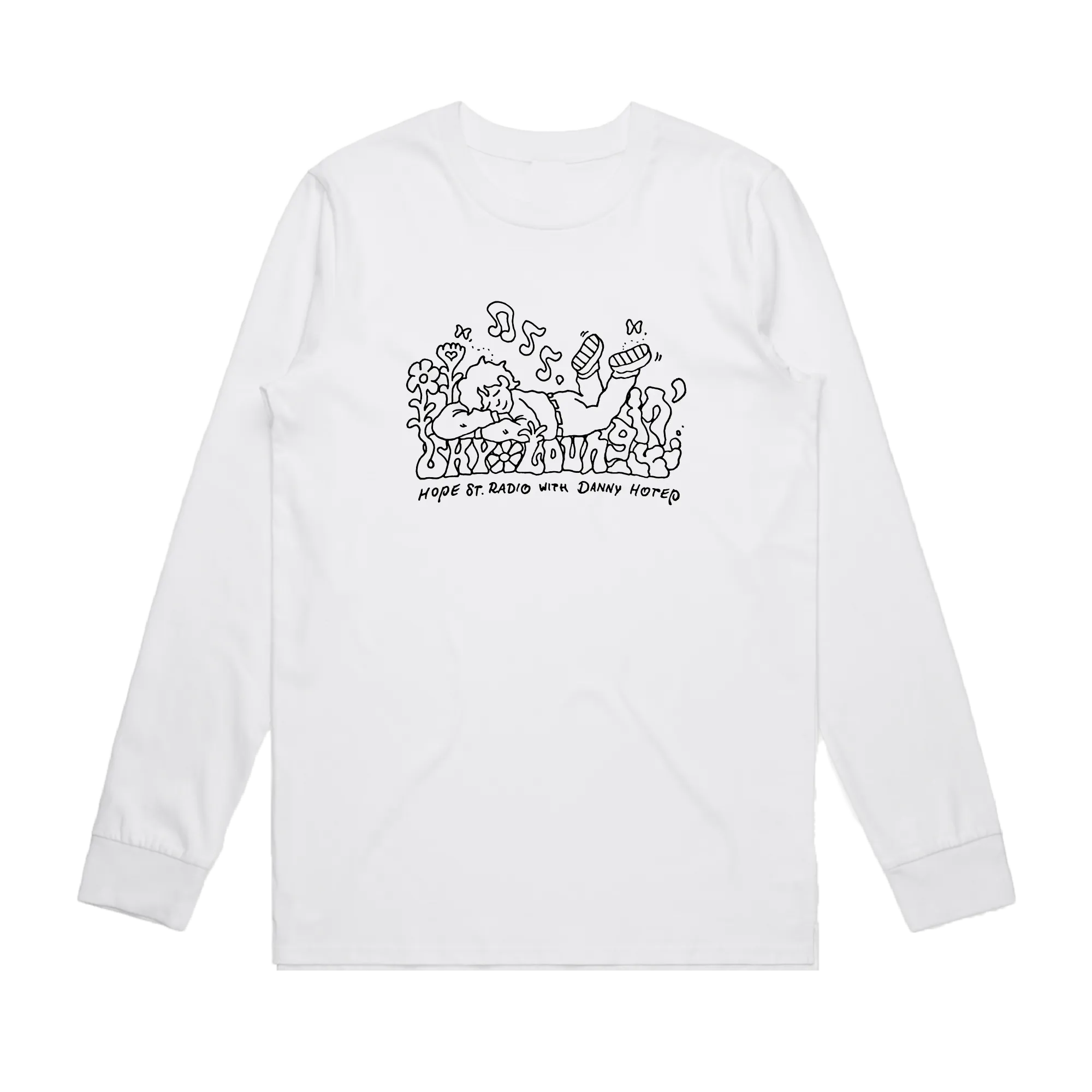 Sky Loungin' / White Long Sleeve