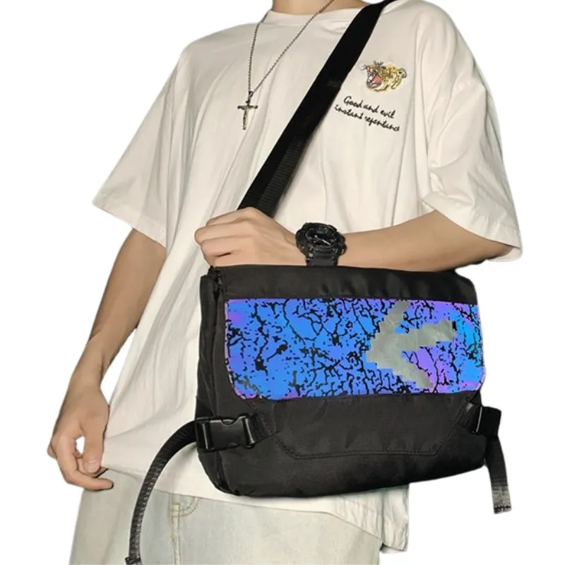 Small Reflective Messenger Bag
