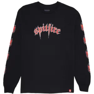 Spitfire Venom Long Sleeve T-Shirt (Black/Red)