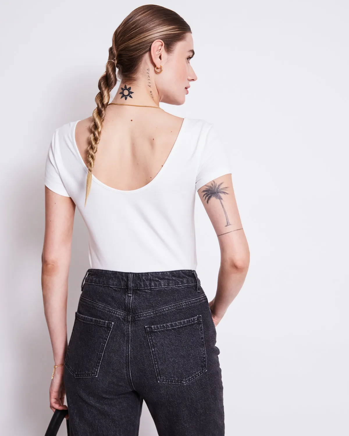 STRAIGHT LEG JEANS ALBA FADED BLACK