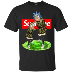 Supreme Rick And Morty Best T-shirt Men Cotton T-Shirt
