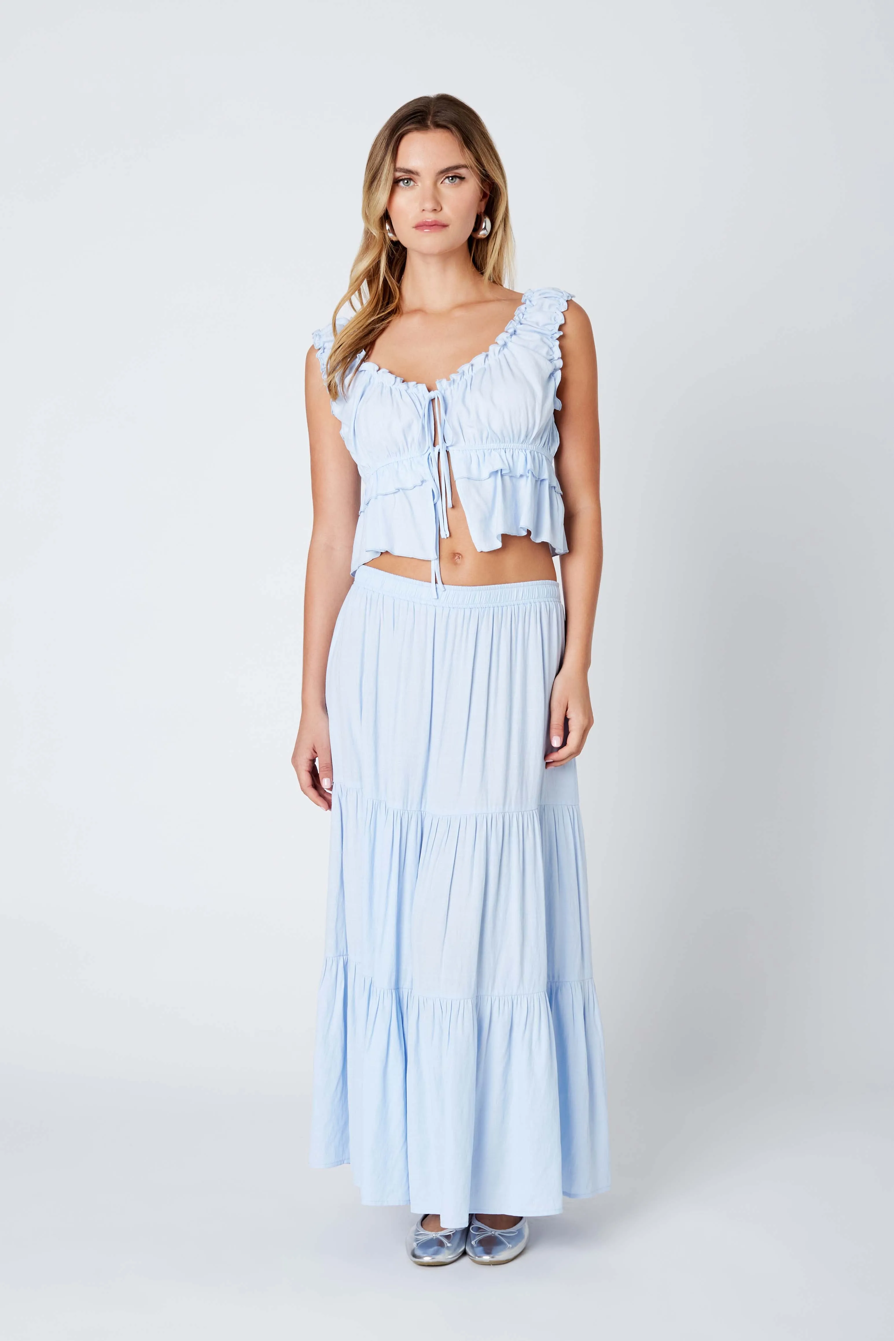 Tiered Maxi Skirt