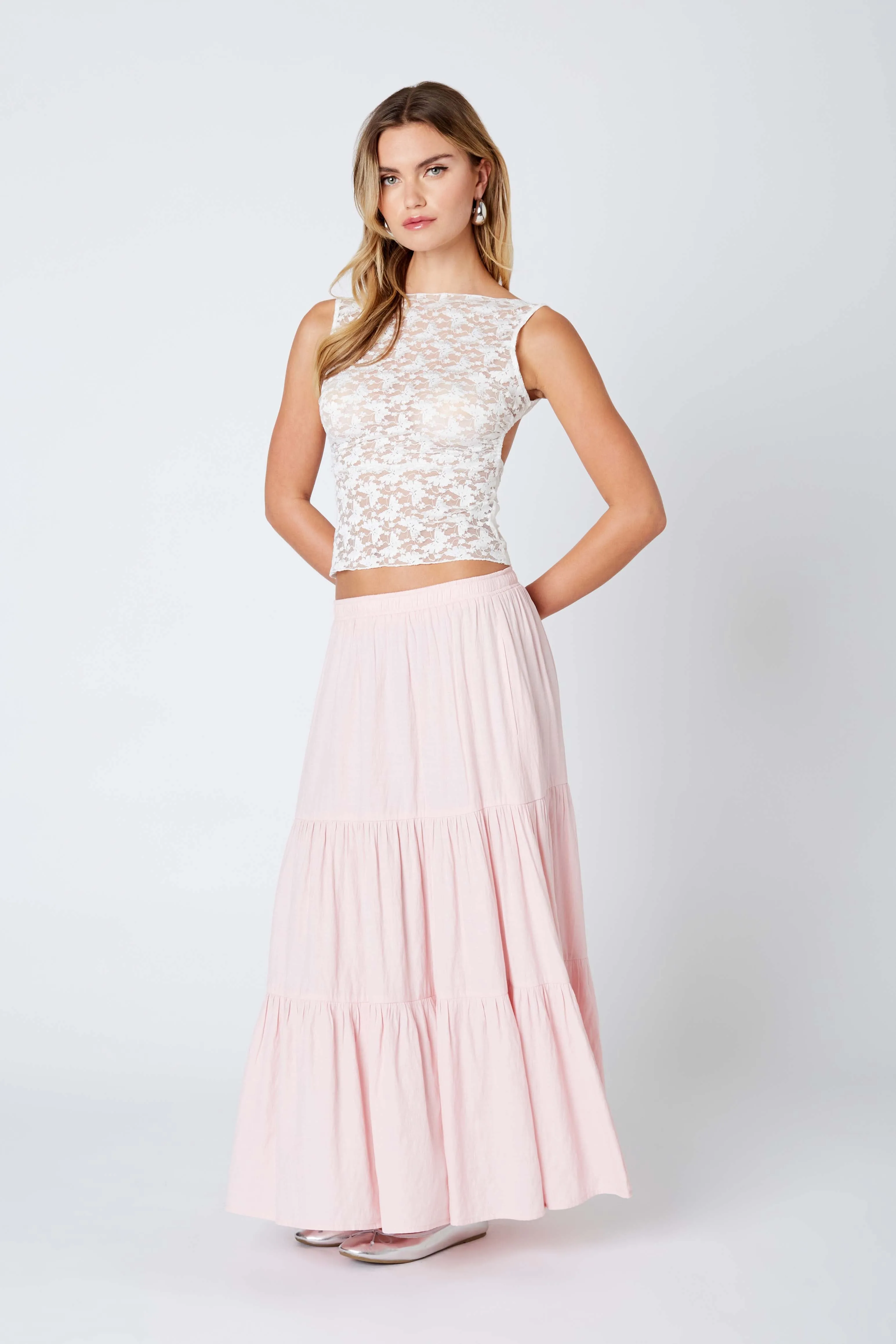 Tiered Maxi Skirt