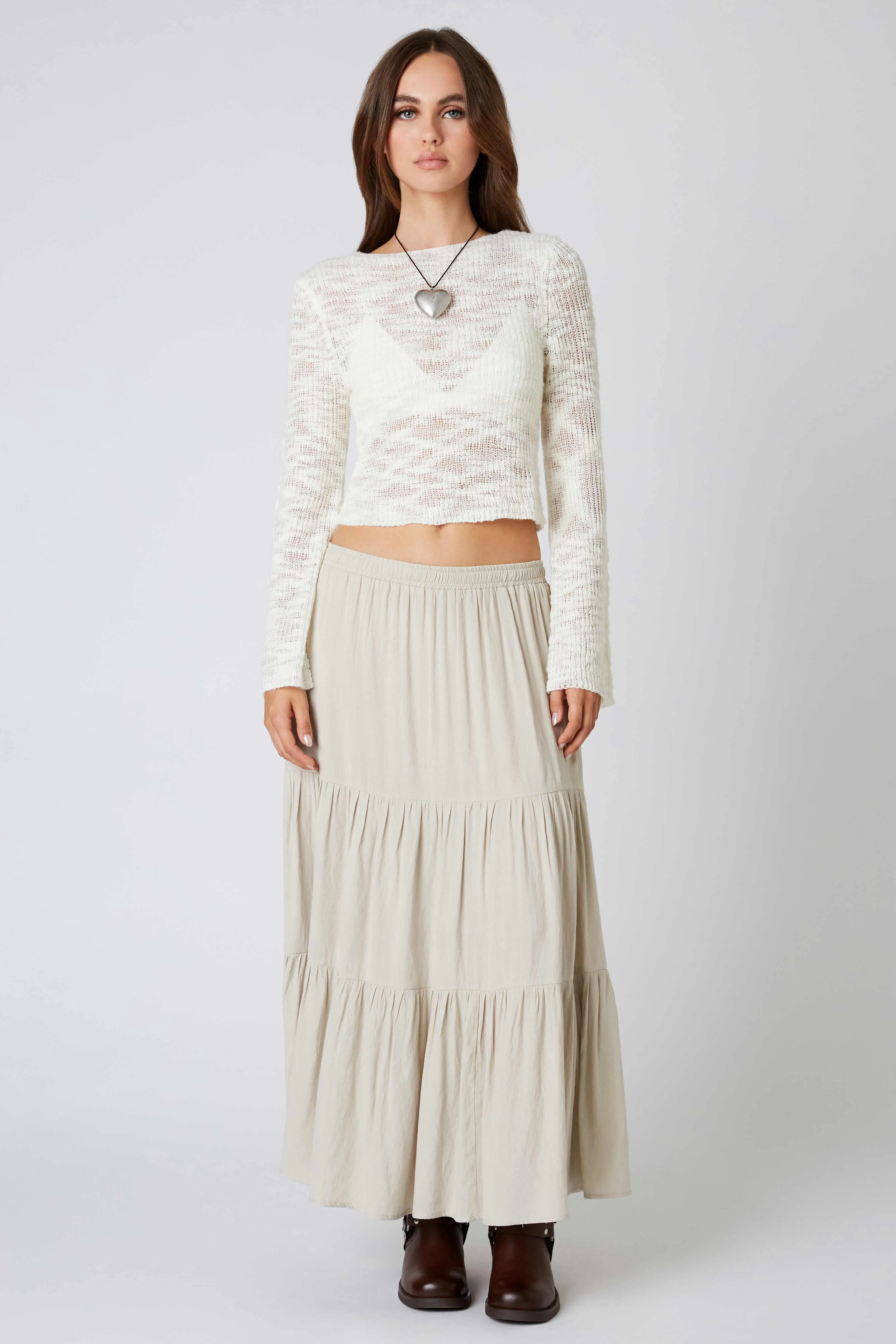 Tiered Maxi Skirt