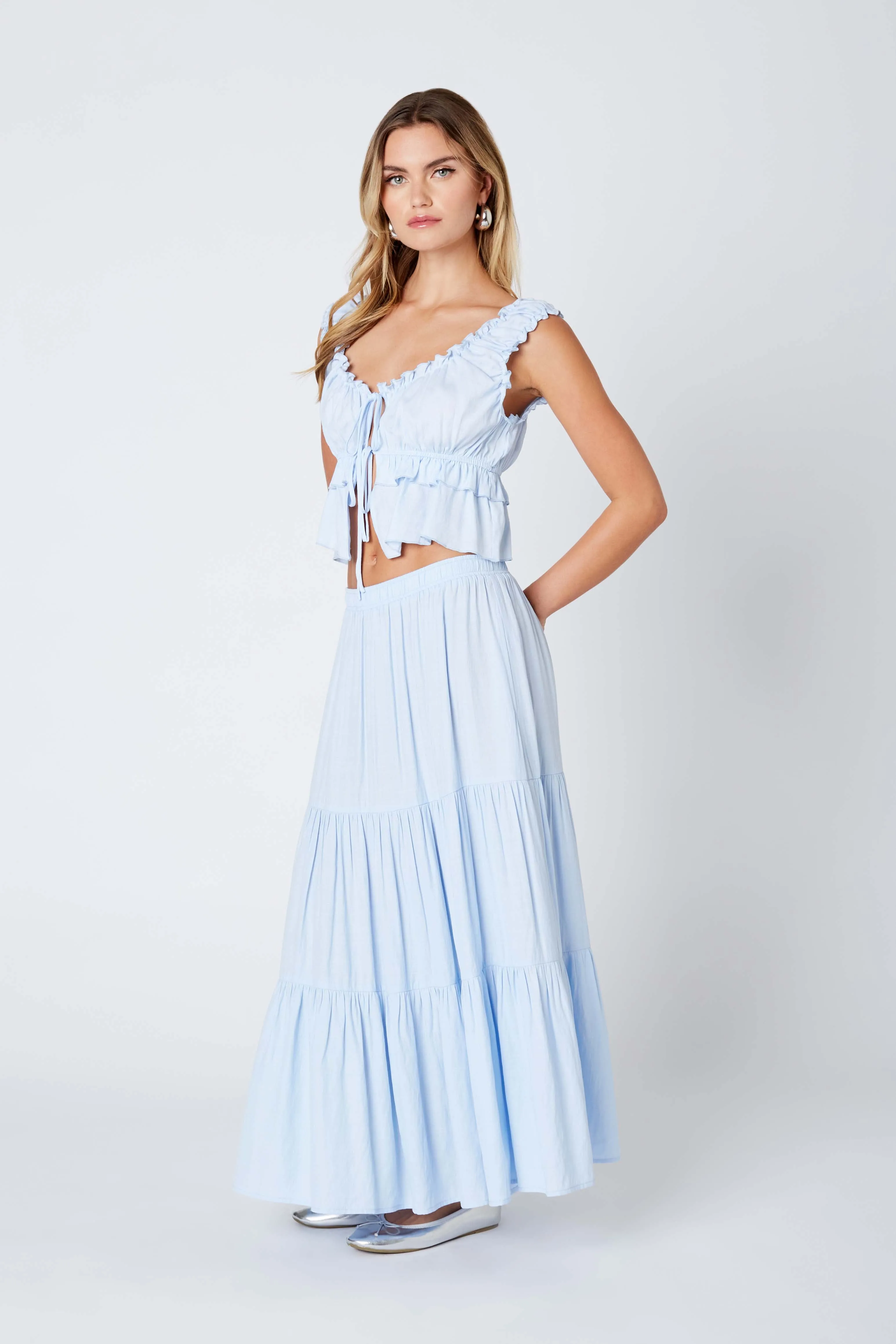 Tiered Maxi Skirt