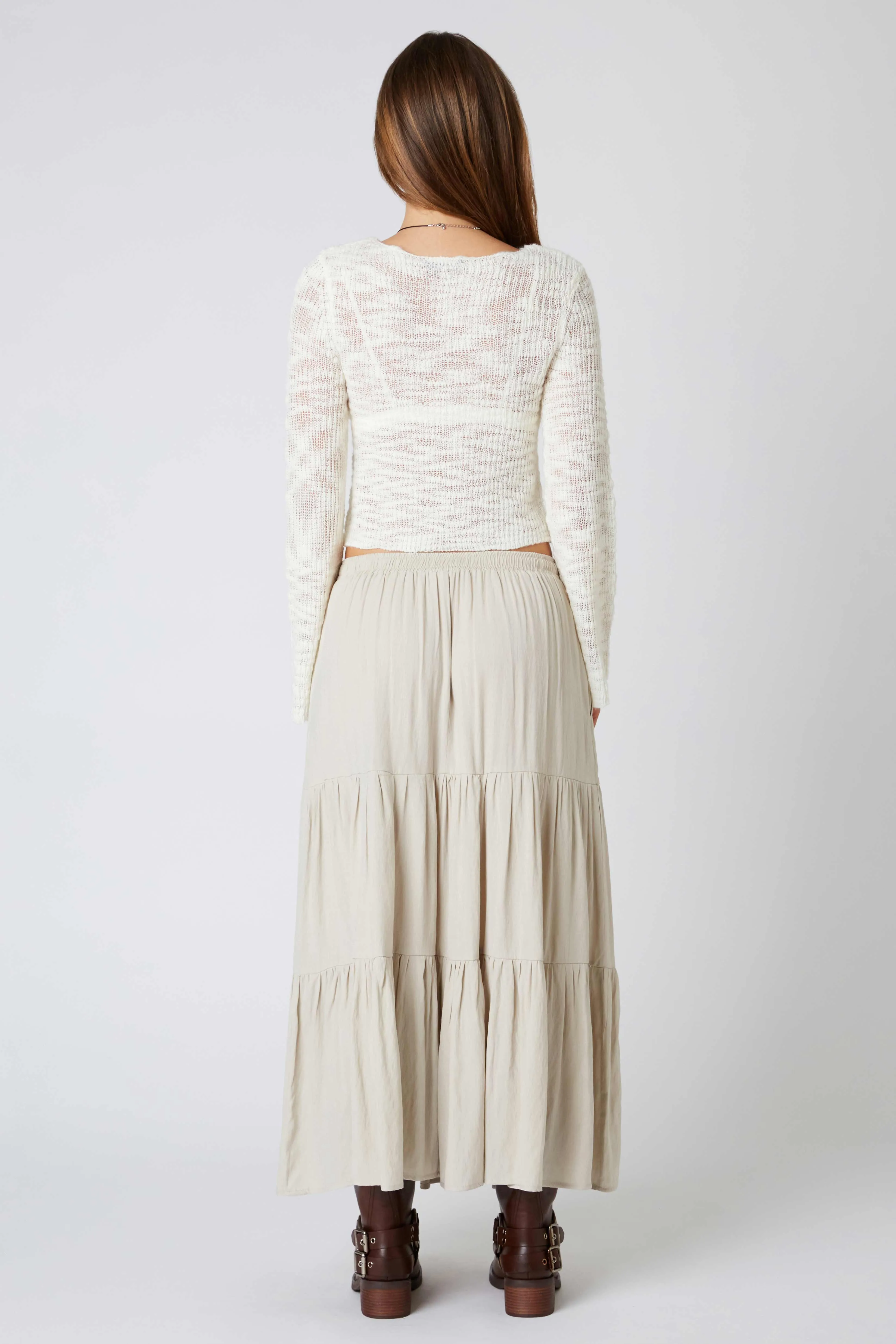 Tiered Maxi Skirt