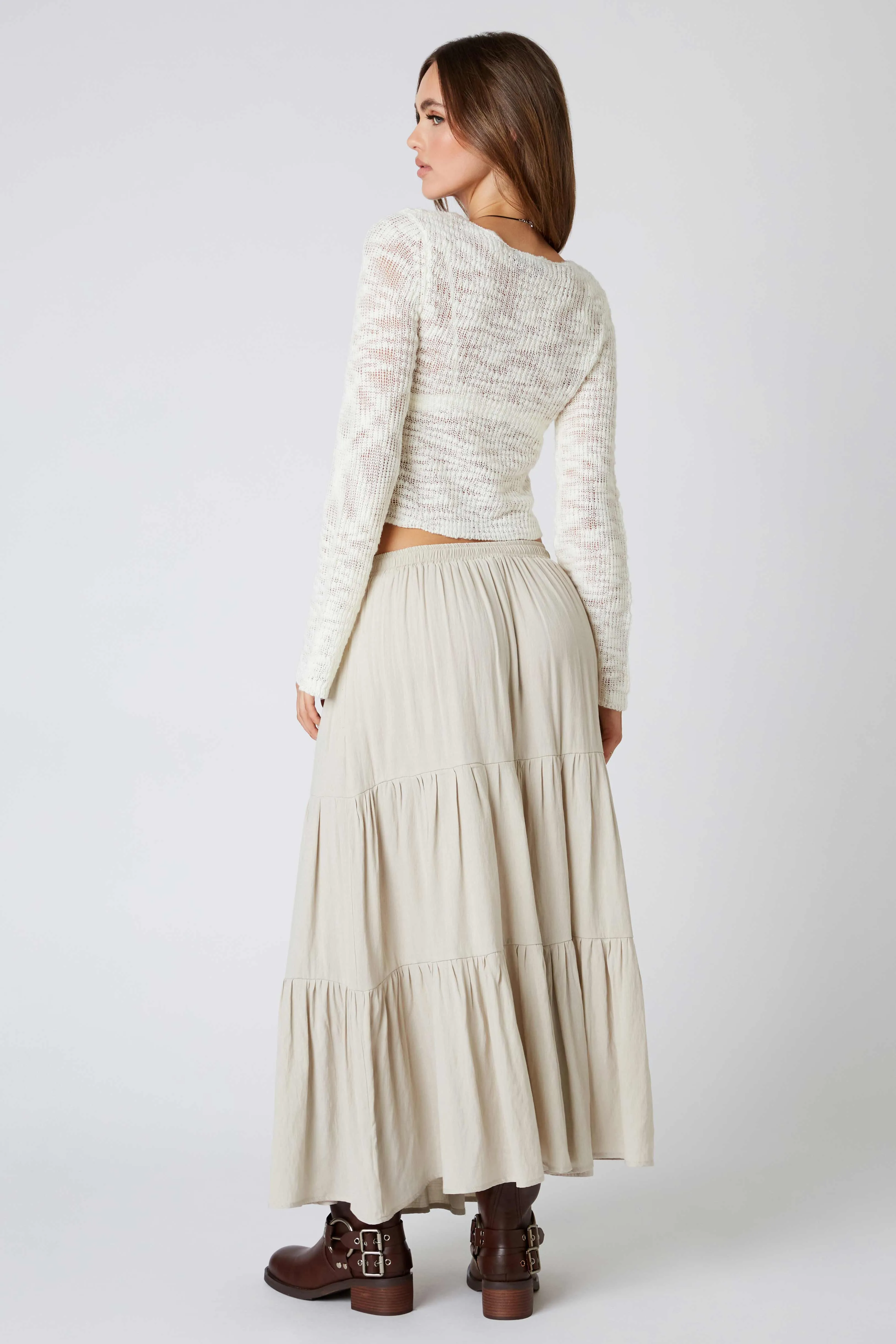 Tiered Maxi Skirt