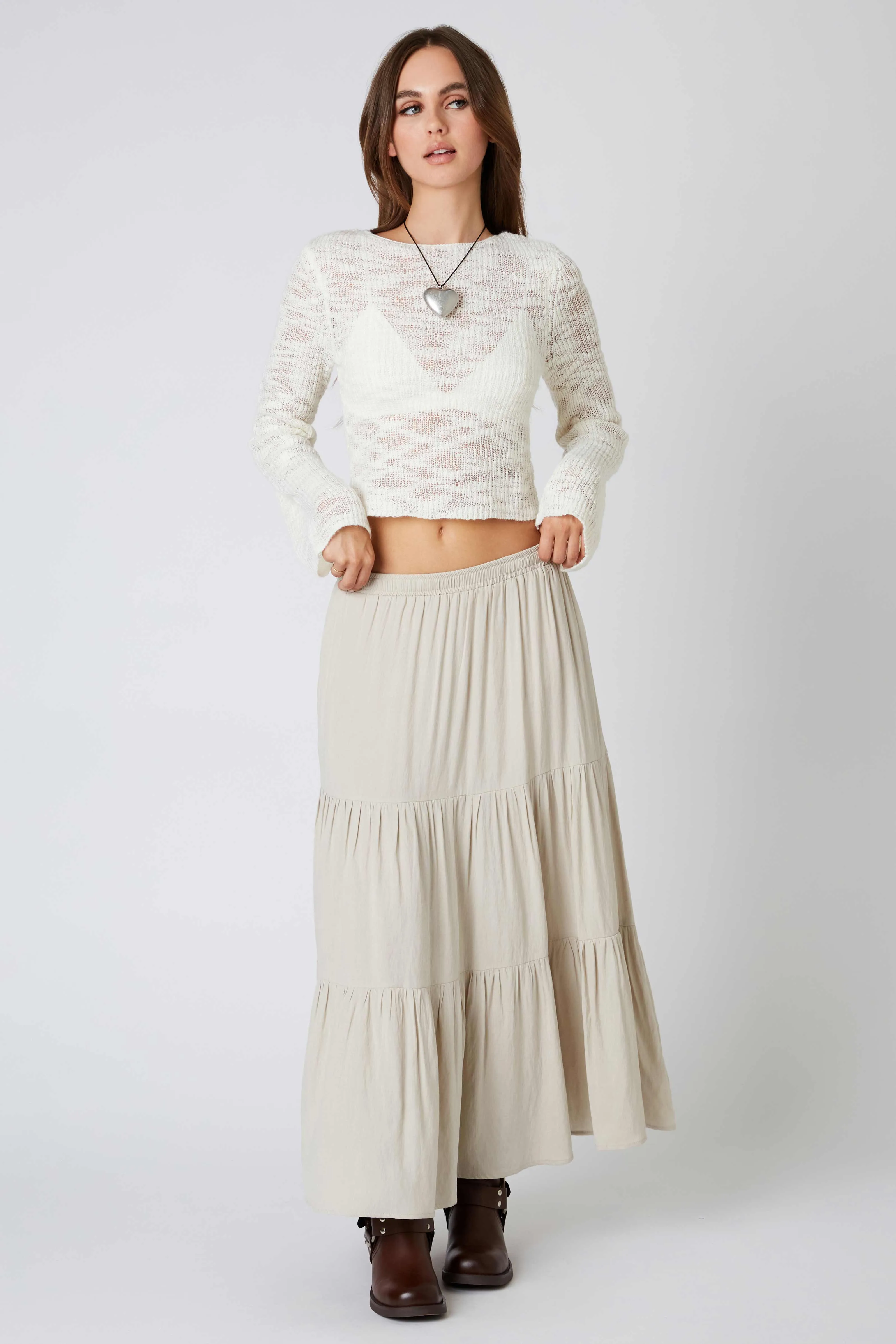 Tiered Maxi Skirt