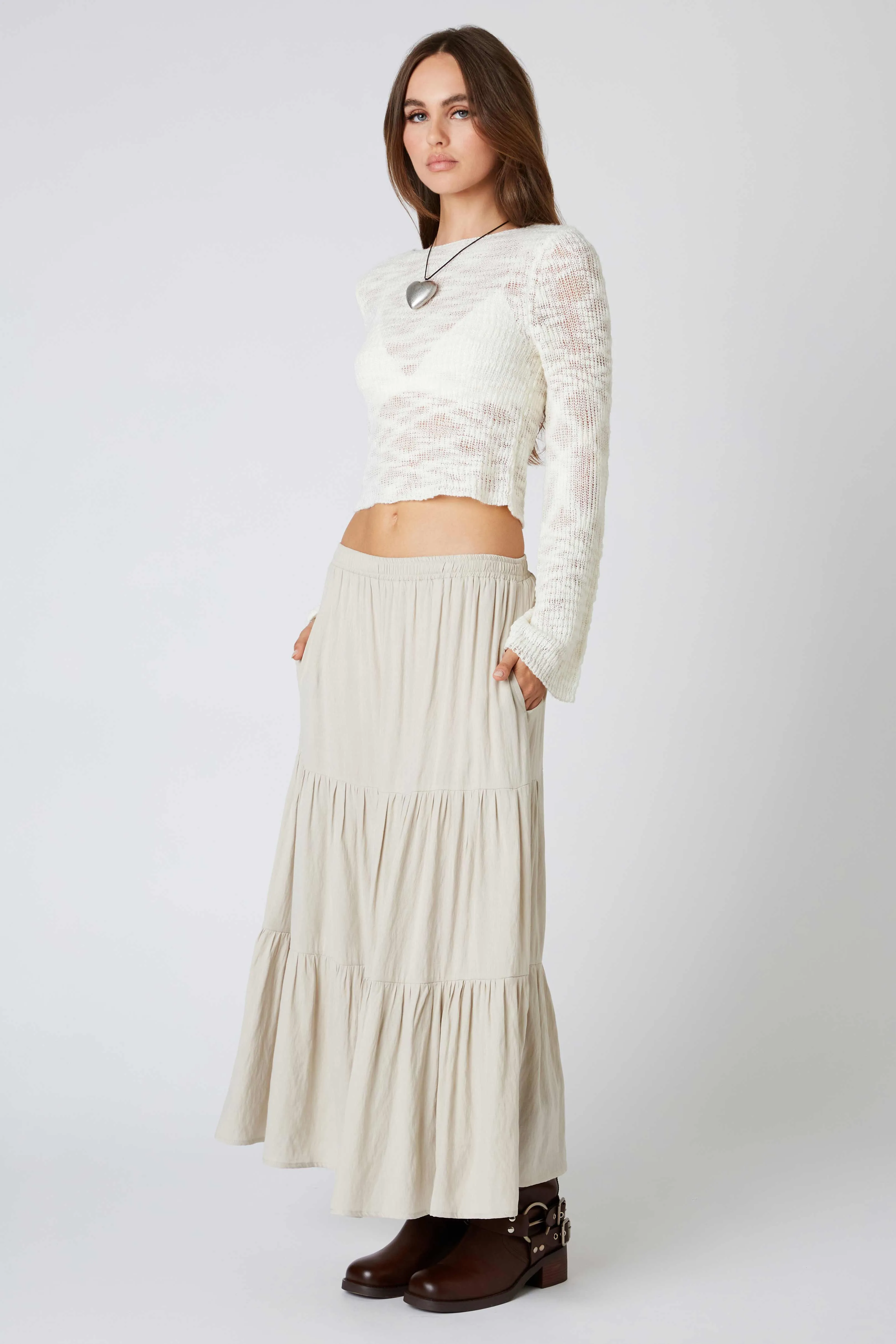 Tiered Maxi Skirt