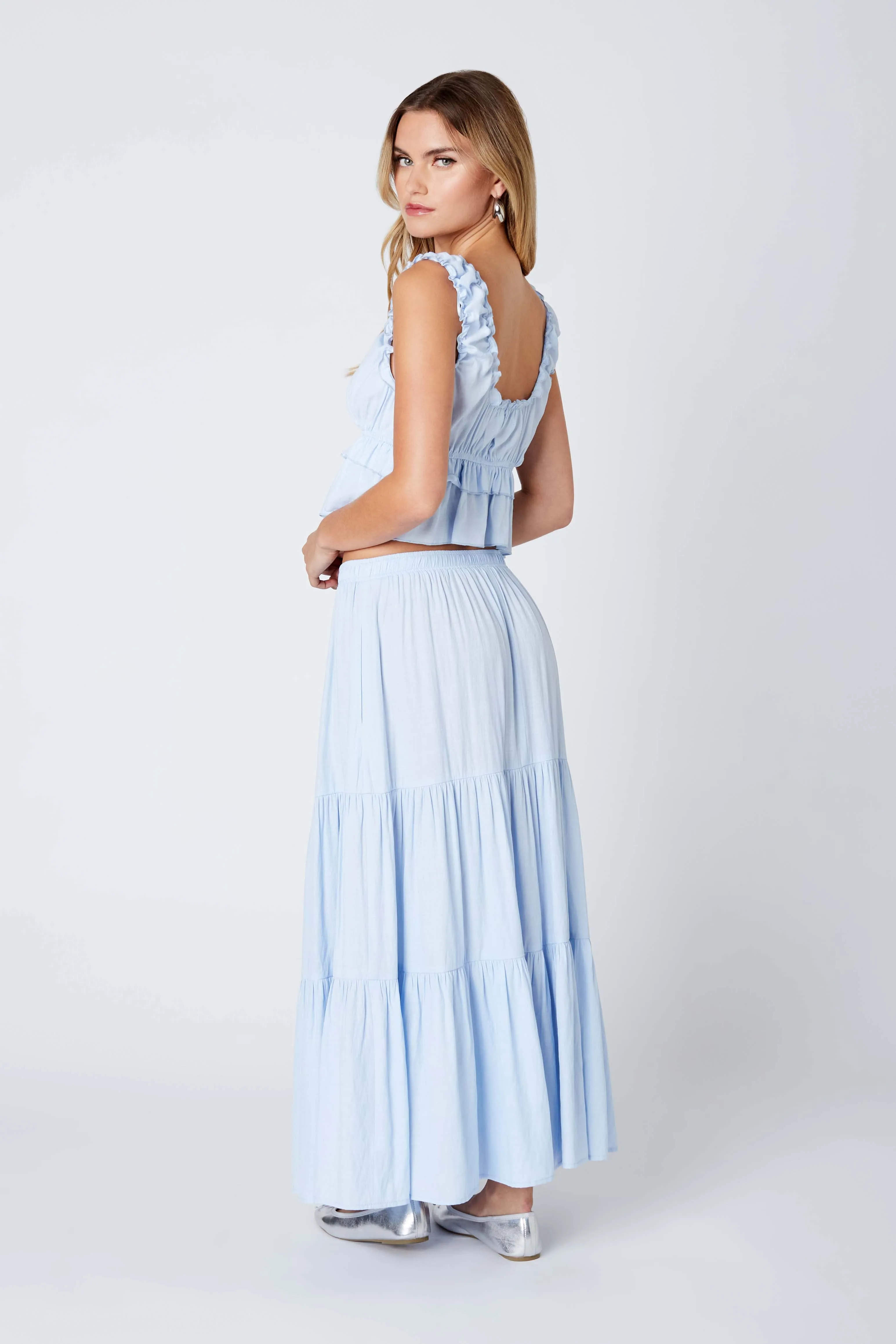 Tiered Maxi Skirt