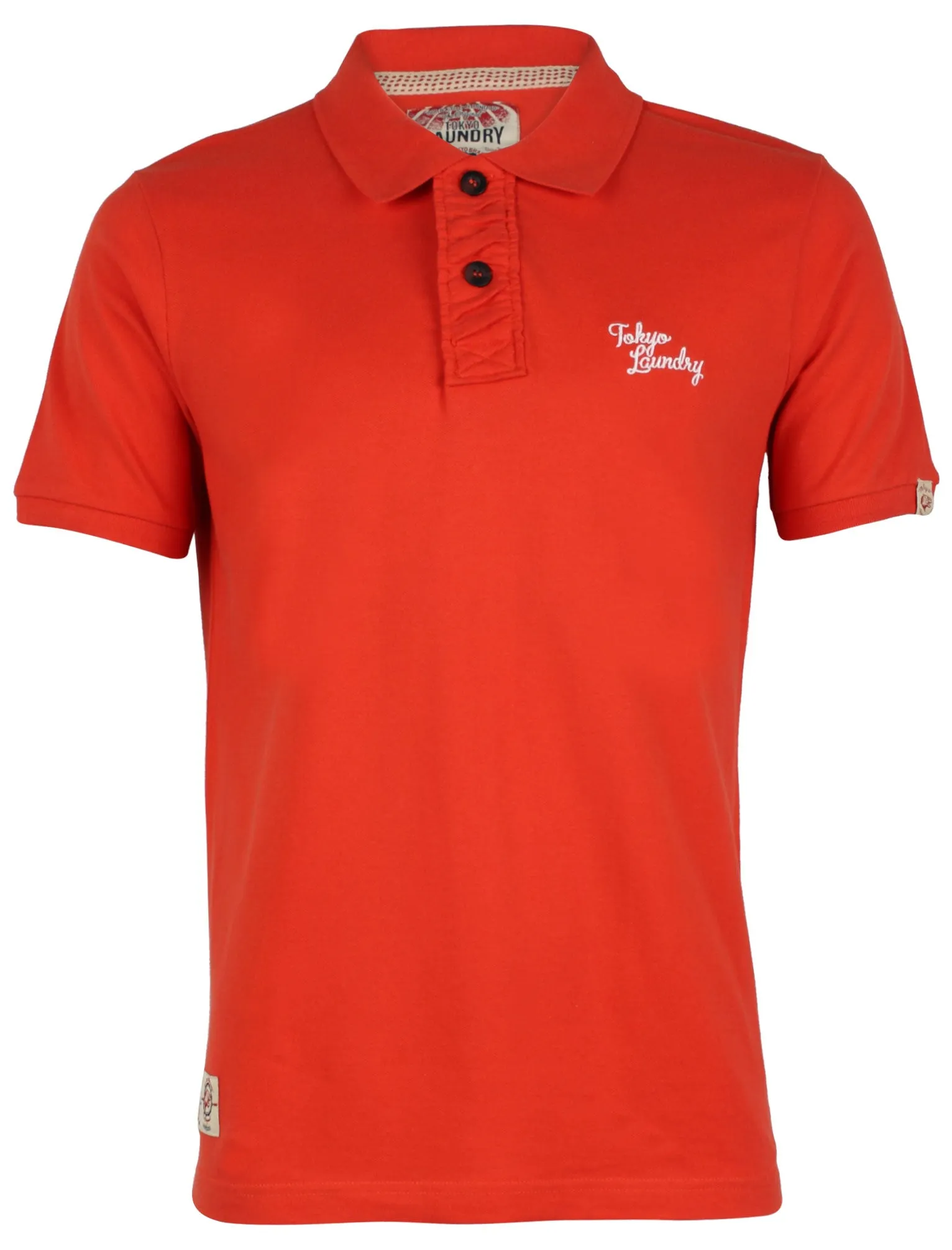 Tokyo Laundry Ezequiel orange Polo Shirt