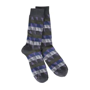 Transit Grey Spiral Socks (Men's)