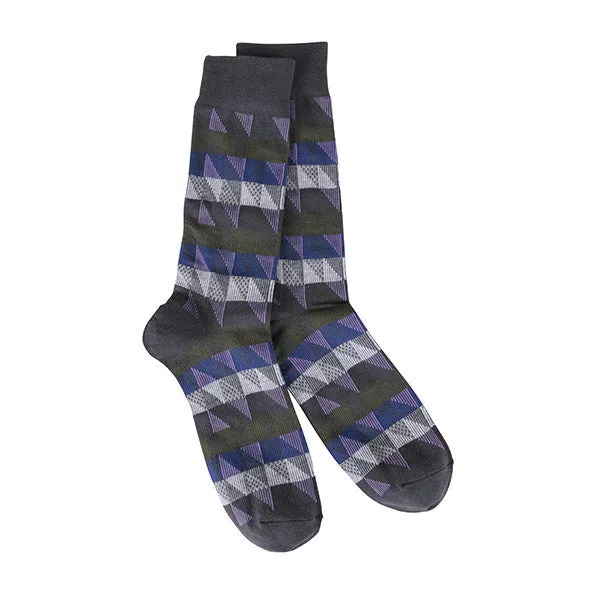 Transit Grey Spiral Socks (Men's)