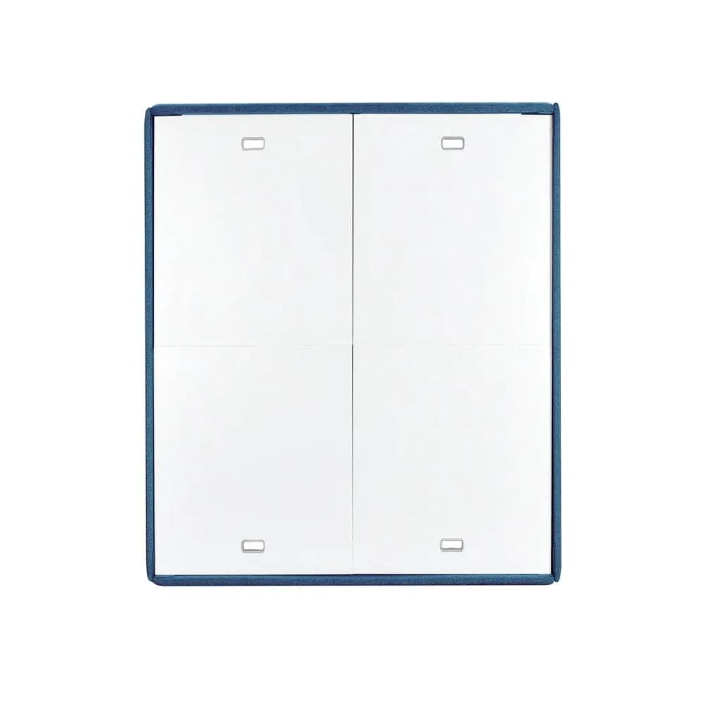Velvette Upholstered Bed (Blue)   Lite Dual Comfort Mattress (Queen)