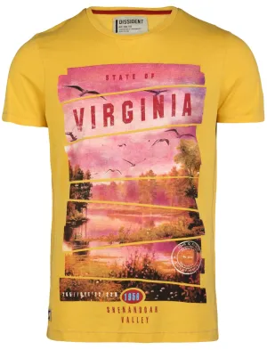 Virginia T-Shirt in Yolk Yellow - Dissident