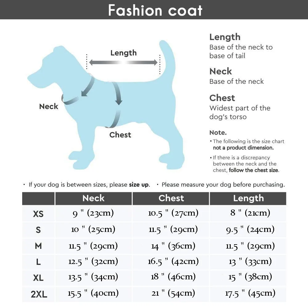 Waterproof Winter Coat for Frenchie (WS307)