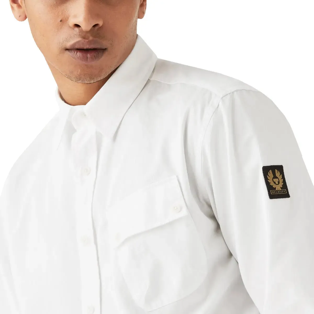 White ‘Pitch’ Cotton Twill Shirt