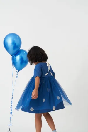 Yoke Dress - Electric Blue