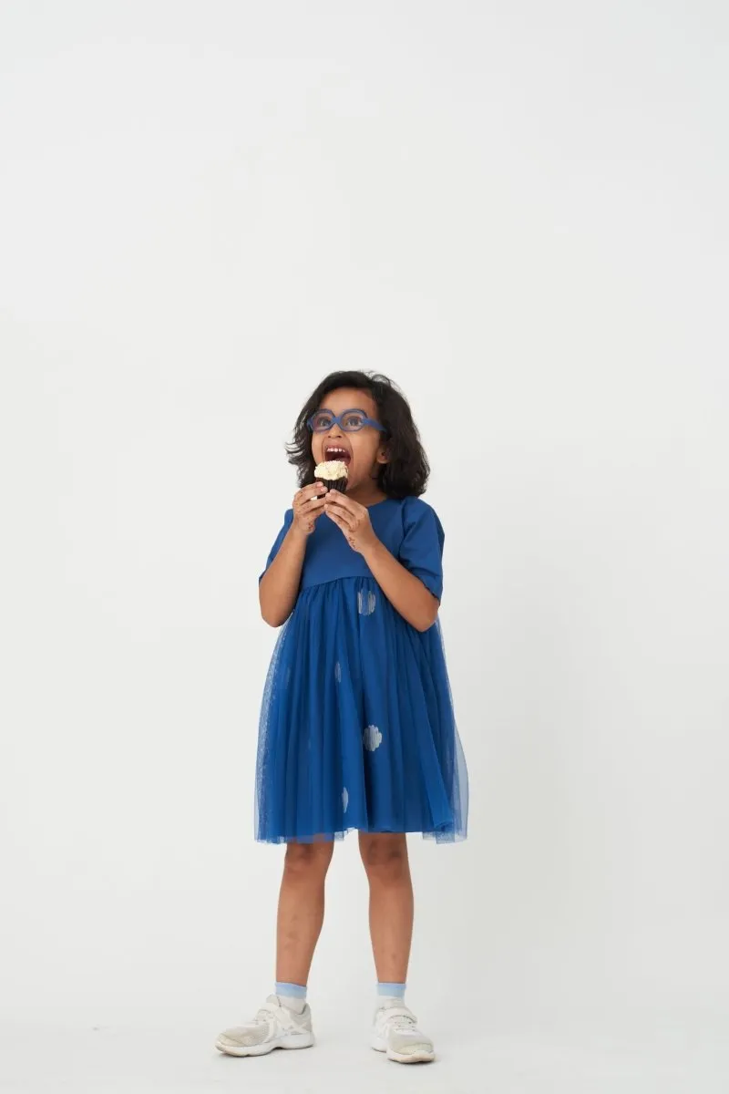 Yoke Dress - Electric Blue
